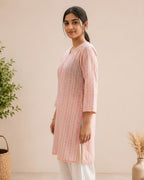 Blush Bloom Cotton Kurta Set