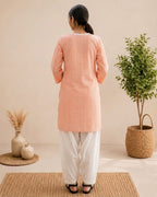 Coral Breeze Cotton Kurta Set